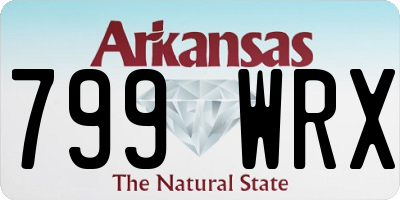 AR license plate 799WRX