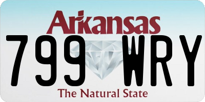 AR license plate 799WRY