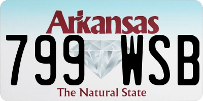 AR license plate 799WSB