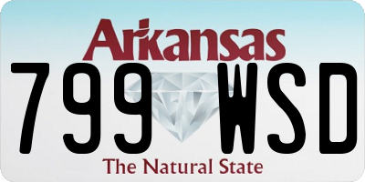 AR license plate 799WSD
