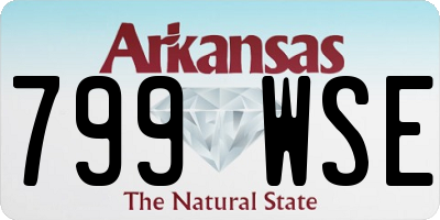 AR license plate 799WSE