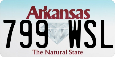 AR license plate 799WSL