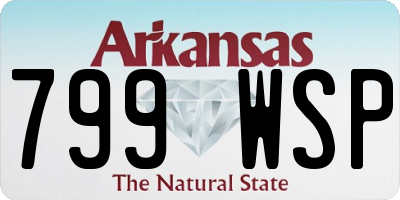 AR license plate 799WSP