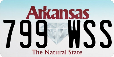 AR license plate 799WSS