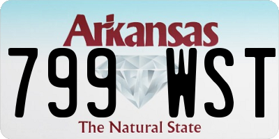 AR license plate 799WST