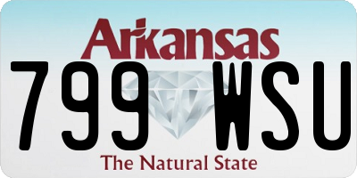 AR license plate 799WSU