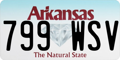 AR license plate 799WSV
