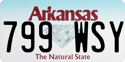 AR license plate 799WSY