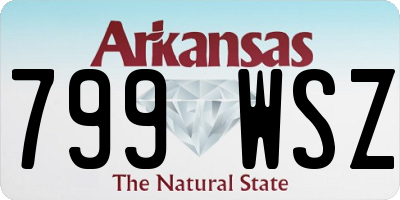 AR license plate 799WSZ