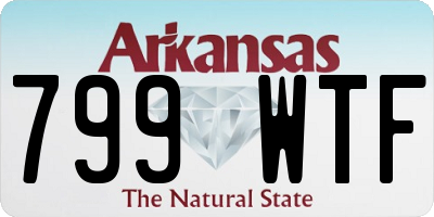 AR license plate 799WTF