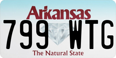 AR license plate 799WTG