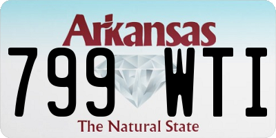 AR license plate 799WTI