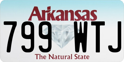 AR license plate 799WTJ