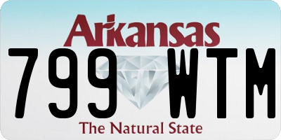 AR license plate 799WTM