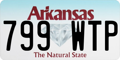 AR license plate 799WTP
