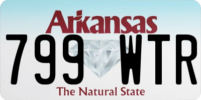 AR license plate 799WTR