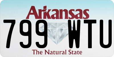 AR license plate 799WTU
