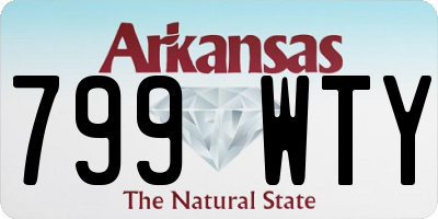 AR license plate 799WTY