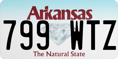 AR license plate 799WTZ