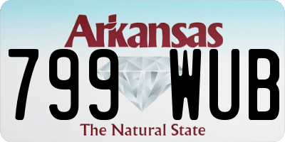 AR license plate 799WUB