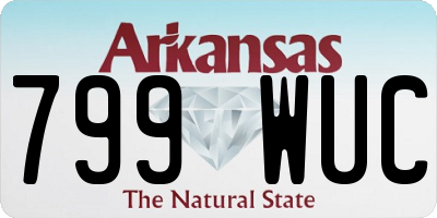 AR license plate 799WUC
