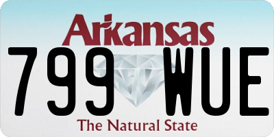 AR license plate 799WUE