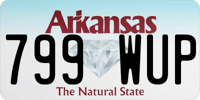 AR license plate 799WUP