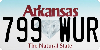 AR license plate 799WUR