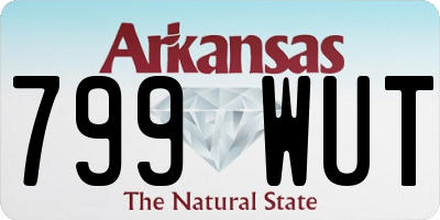 AR license plate 799WUT