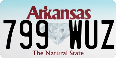 AR license plate 799WUZ