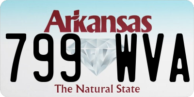 AR license plate 799WVA