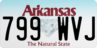 AR license plate 799WVJ