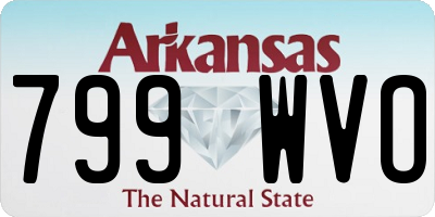AR license plate 799WVO