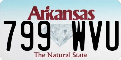 AR license plate 799WVU