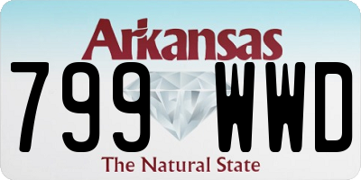 AR license plate 799WWD