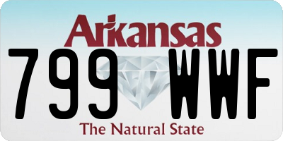 AR license plate 799WWF