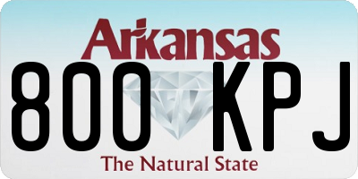 AR license plate 800KPJ