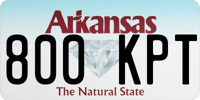 AR license plate 800KPT