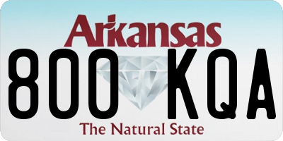 AR license plate 800KQA