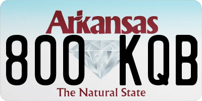 AR license plate 800KQB