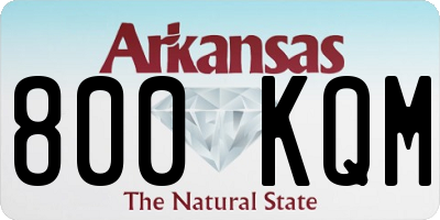 AR license plate 800KQM