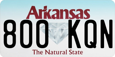 AR license plate 800KQN