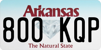 AR license plate 800KQP