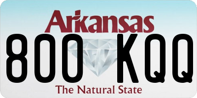 AR license plate 800KQQ
