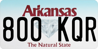 AR license plate 800KQR