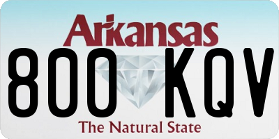 AR license plate 800KQV