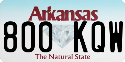 AR license plate 800KQW