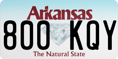 AR license plate 800KQY