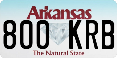 AR license plate 800KRB