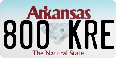 AR license plate 800KRE
